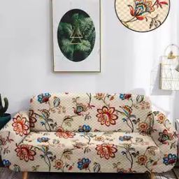 Floral Print 4-Seater Slip Cover-image-8