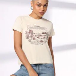 Women Graphic Print Regular Fit Crew-Neck T-Shirt-picture-23