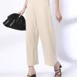 Women Wide-Leg Flat-Front Pants-16