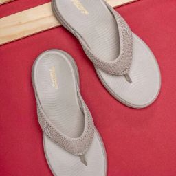 red tape Flip-Flops with Fabric upper image 1