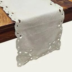 6 seater Embroidery Cotton Table Runner-29