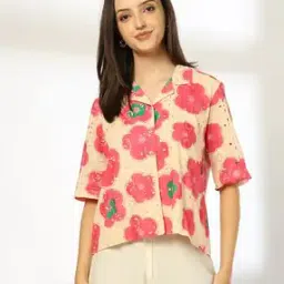 Women Floral Print Relaxed Fit Shirt-picture-36