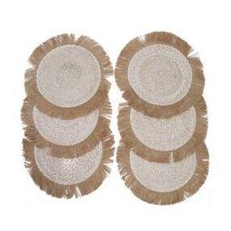 Set of 6 Jute Reversible Table Placemats-image-2