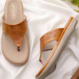 Women Perforated Thong-Strap Flat Sandals-image-10