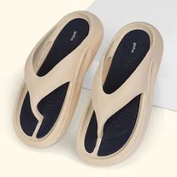 Men Colourblock Thong Strap Flip-Flops-image-13