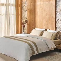 150 TC King-Sized Bedsheet & Pillow Covers with Duvet Cover -44