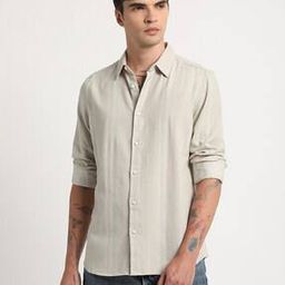 the bear house Men Striped Slim Fit Shirt-picture-15