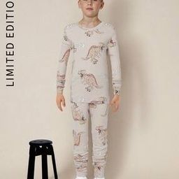 Dinosaur Print Top & Pants Set-image-73