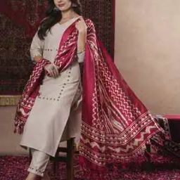 Women Embroidery Straight Kurta Set-picture-16