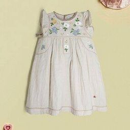 Girls Embroidered A-Line Dress-image-28