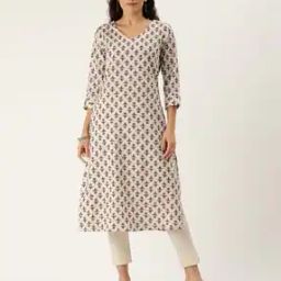 Women Floral Print Straight Kurta-image-17
