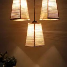Bamboo Pyramid Hanging Lamp-37