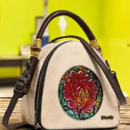 Women Floral Embossed Sling Bag with Detachable Strap-image-56