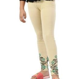 Leggings with Floral Print Hem-image-12