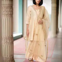Women Embroidered Dupatta with Zari Border-picture-1
