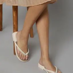 Women Embellished Thong-Strap Flip-Flops-image-37