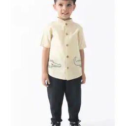 Boys Embroidered Regular Fit Shirt-picture-23