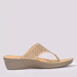 hi-attitude Women Embellished Thong-Strap Wedges-picture-6