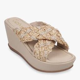 Women Criss-Cross Strap Slip-On Wedges-picture-13