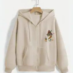Women Graphic Print Regular Fit Hoodie-picture-7