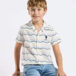 Boys Striped Relaxed Fit Shirt-image-58
