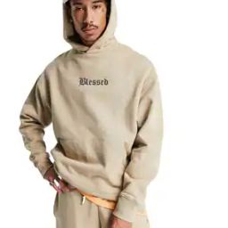 Men Typographic Print Loose Fit Moodie-image-23