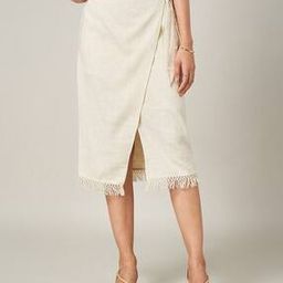 honey by pantaloons Women Wrap Skirt with Fringed Hemline-picture-42