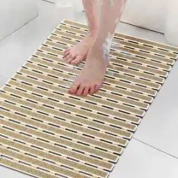Striped Antiskid Rubber Shower Mat 27" x 16"-40