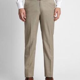 Men Slim Fit Flat-Front Trousers-image-68