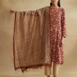 Women Printed Dupatta with Tassels-36