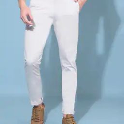 Solid Slim Fit Trousers-image-27