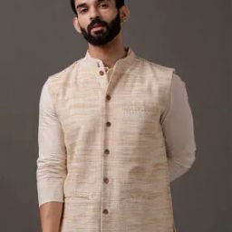 Men Nehru Jacket with Welt Pockets-picture-13
