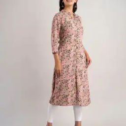 Floral Print A-Line Kurta-image-16