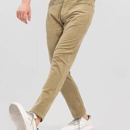 Slim Fit Flat-Front Trousers-image-66