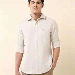 Men Tailored Fit Cotton Shirt-image-1