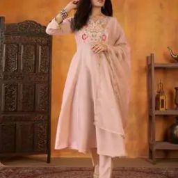 Women Floral Flared Kurta Set-image-38