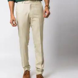 Men Slim Fit Trousers with Insert Pockets-image-2
