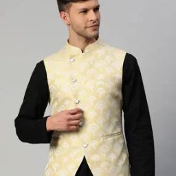 Men Nehru Jacket with Welt Pockets-45