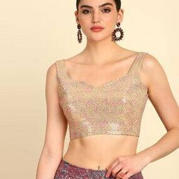Women Embroidered Back-Open Blouse-27