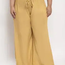 tag 7 plus Full Length Palazzos with Waist Tie-up-picture-48