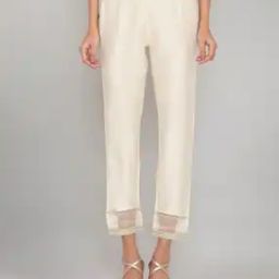 Women Slim Fit Pleat-Front Pants-image-26