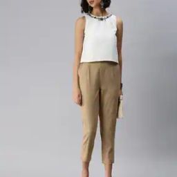 Striped Capri Pants with Insert Pockets-image-20