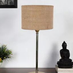 Jute Table Lamp with Shade-34
