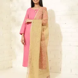 Women Embroidered Dupatta with Stitched Hem-image-71