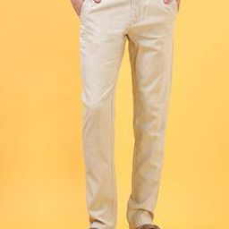 Men Tapered Fit Flat-Front Trousers-picture-24