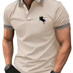 Men Regular Fit Polo T-Shirt with Logo Embroidery-image-91