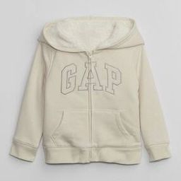Girls Logo Print Zip-Front Hoodie-picture-41