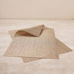 Set of 2 Geometric Pattern Woven Waterproof Placemats-51