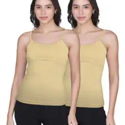 Women Pack of 2 Padded Strater Camisoles with Adjustable Straps-24