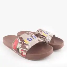 Women Graphic Slides with Flat Heels-1